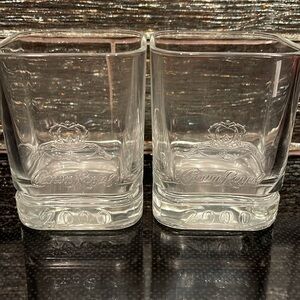 Vintage Crown Royal 2000 Y2K Rocks Glass Low Ball Man Cave Shot Glasses Man Cave